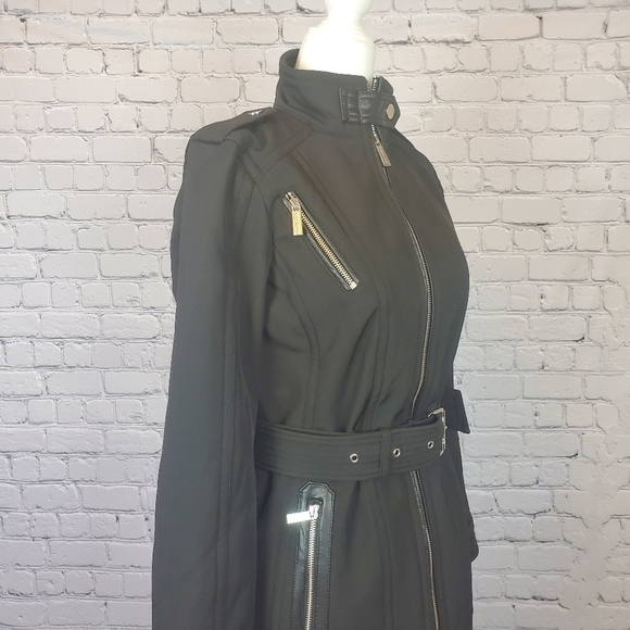 MICHAEL Kors Faux Leather Belted Jacket sz. XS - Picture 14 of 14